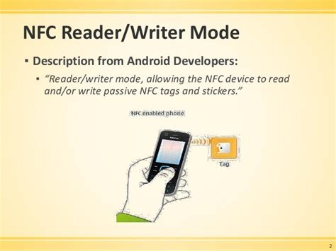 Android Application Development of NFC Reader-Writer Mode