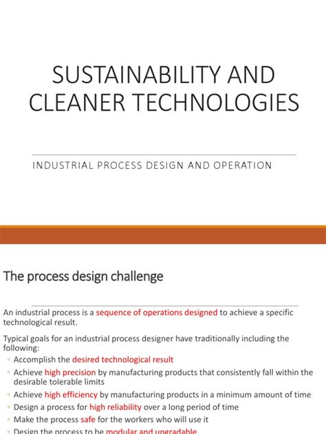 Industrial Process Design and Operations | PDF | Recycling | Waste