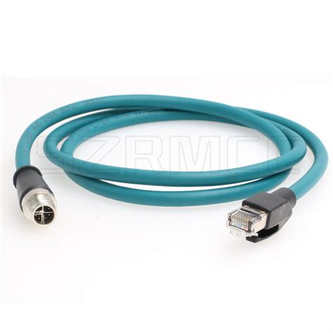 Industrial Camera Flexible Ethernet Cable Cat6 Shielded M12 8 Pin Xcode ...