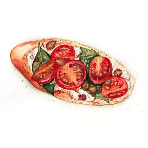 Food illustration watercolor #waretcolorart #watercolor #art #aquarelle ...