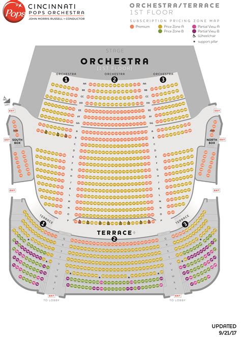 Cincinnati Music Hall Seating Chart | Portal.posgradount.edu.pe