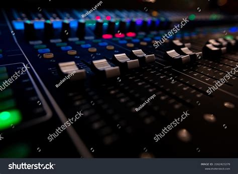 Closeup Sound Control Panel Design Purpose Stock Photo 2262423279 ...