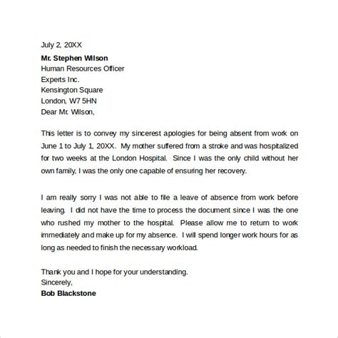 FREE 10+ Sample Professional Apology letters in MS Word | PDF