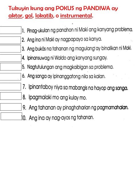 6348907 | Pokus ng Pandiwa | teacherjmd | LiveWorksheets