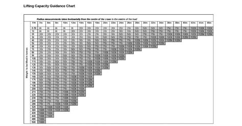 Mobile crane capacity chart - champver