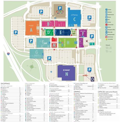 Directory Northpark Mall Map Dallas