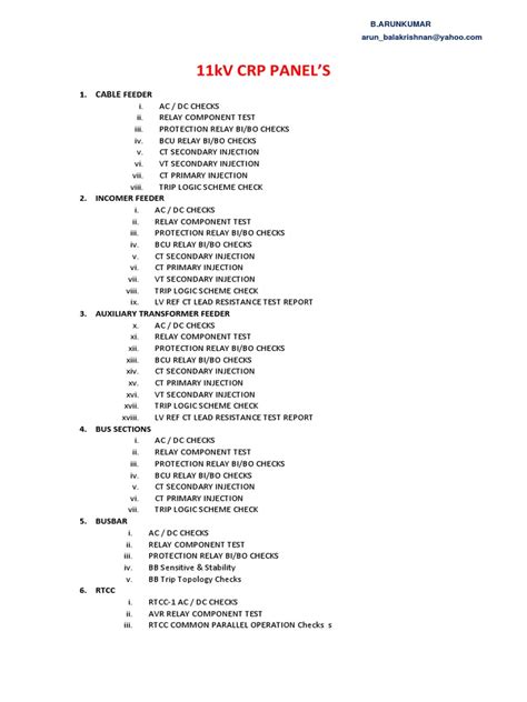 Comprehensive Testing and Commissioning Report for 11kV and 132kV ...