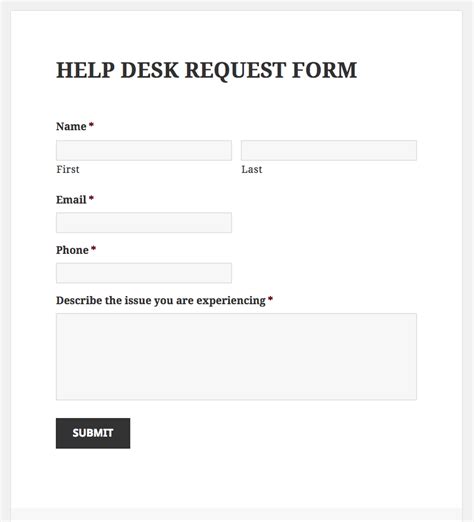 Help Desk Communication Template