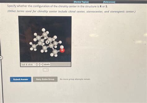 Solved Specify whether the configuration of the chirality | Chegg.com