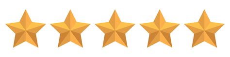 Yellow five stars quality rating icons. 5 stars icon. Five star sign ...