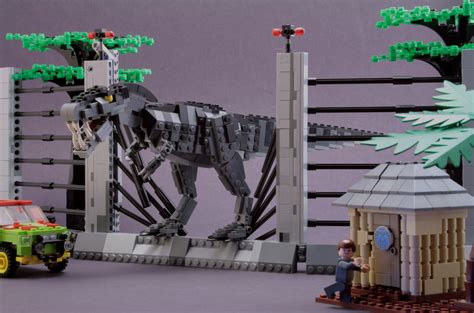 LEGO IDEAS - T. Rex encounter from Jurassic Park