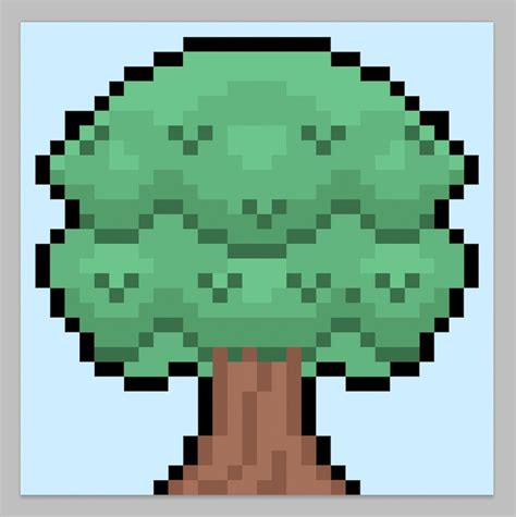 How to Make Pixel Art Trees - Mega Voxels