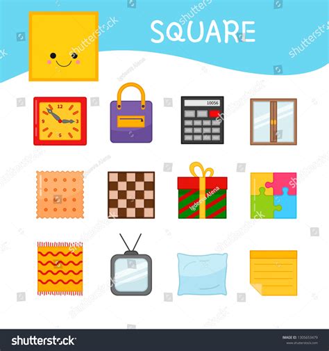 Materiales para los niños en formas: vector de stock (libre de regalías ...