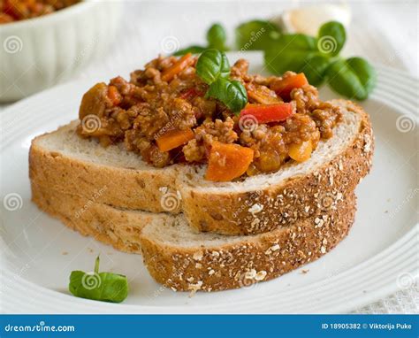 Beef sandwich stock photo. Image of toast, spice, sloppy - 18905382