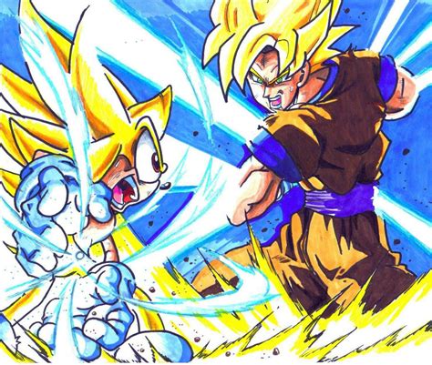 super sonic vs. ssj goku by trunks24 on DeviantArt