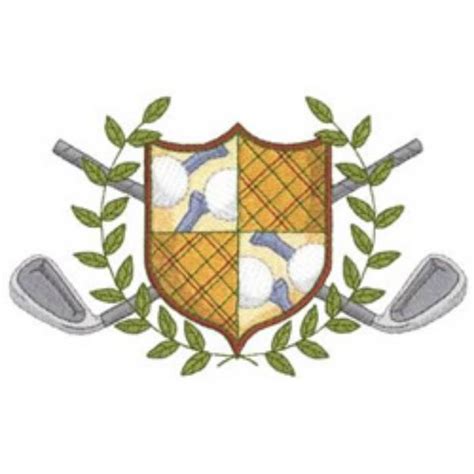 Golf Crest Machine Embroidery Design | Embroidery Library at ...