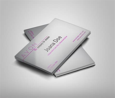 Free Template: Avon Representative Business Cards by Borce Markoski at ...