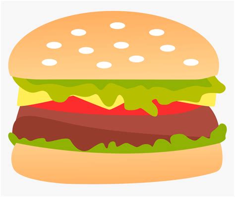 Burger Vector With Transparent Background - Transparent Background ...