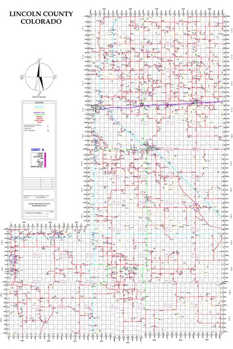 Lincoln County Map. | Colorado map, County map, Map