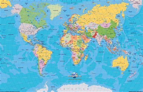 World Map Continents - Guide of the World