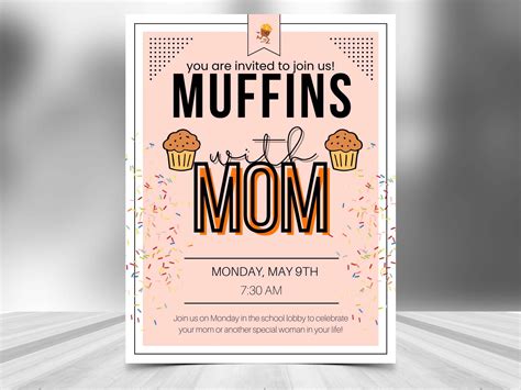 Muffin Mom Flyer Diy Editable Canva Template Printable Social Media