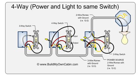 4way 3way Switch Diagram Wiring Diagram For 3 Way And 4 Way