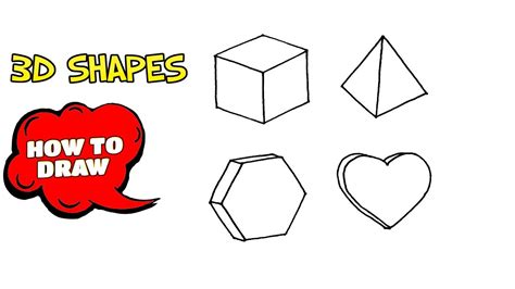 Drawing 3d Shapes For Kids