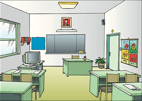 Best Empty Classroom Illustrations, Royalty-Free Vector Graphics & Clip ...