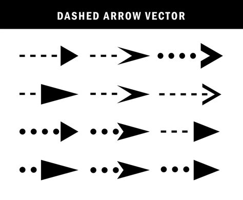 Arrow Dashed Vector Art & Graphics | freevector.com