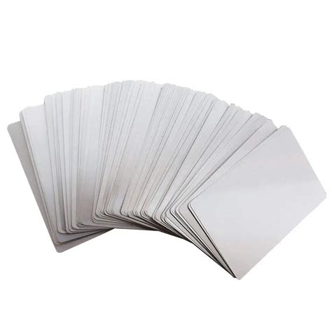 100pcs Sublimation Metal Business Cards Laser Engraved Metal Business ...