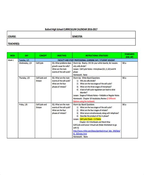 Teacher Calendar Templates - 7+ Free Word, PDF Format Download