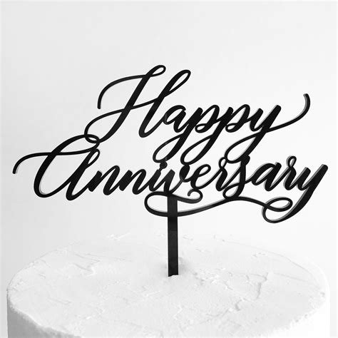 Happy Anniversary Cake Topper | SANDRA DILLON DESIGN