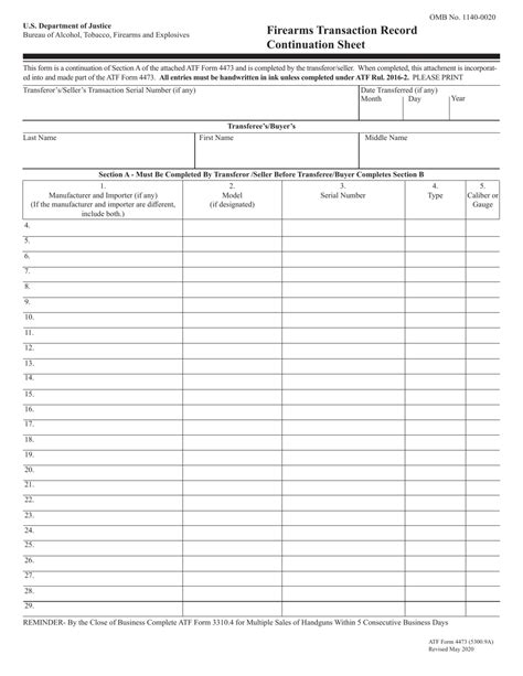 ATF Form 4473 (5300.9A) - Fill Out, Sign Online and Download Fillable ...