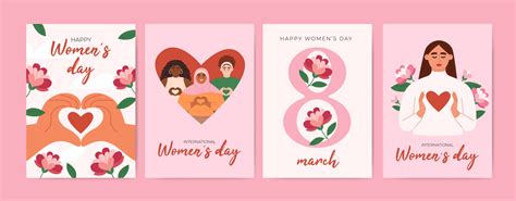 Womens Day greeting cards 36513831 Vector Art at Vecteezy