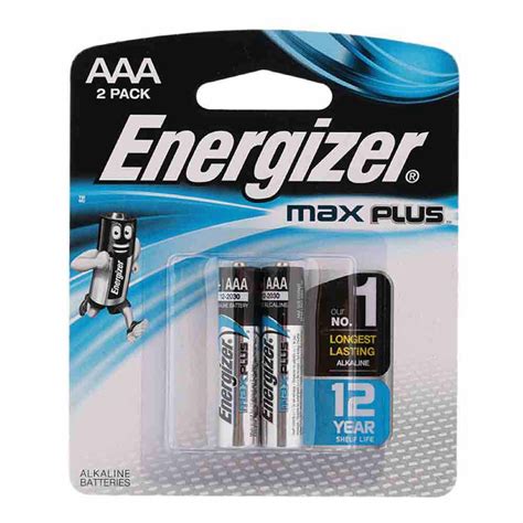 Energizer Max Plus Aaa By 2 2PCS | All Day Supermarket