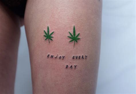 40++ Stunning Pot leaf tattoo designs image ideas