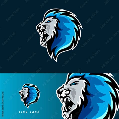 Lion esport gaming mascot logo template Stock Vector | Adobe Stock