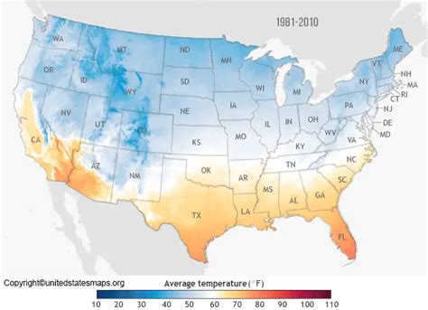 US Temperature Map | Temperature Map of United States