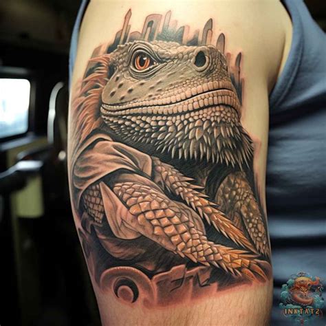 Unlocking the Power of the Bearded Dragon Tattoo – 51 Designs - inktat2.com