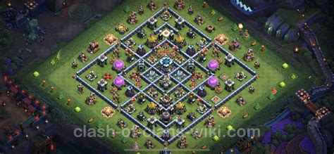 Best Anti 3 Stars Base TH13 with Link, Hybrid - Town Hall Level 13 Base ...