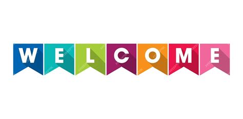 Premium Vector | Colorful Welcome Design Template. WELCOME Letters ...