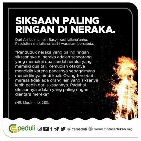 Poster Islami SIKSAAN PALING RINGAN DI NERAKA - BimbinganIslam.com