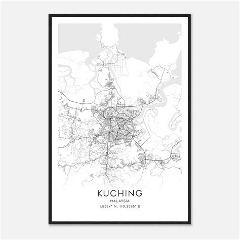 Kuching - Custom Maps & Posters