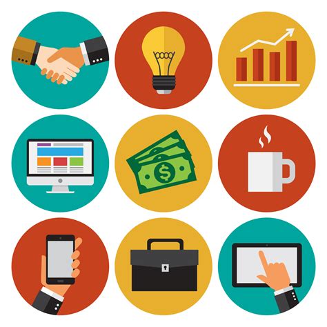 Business icons 340577 Vector Art at Vecteezy