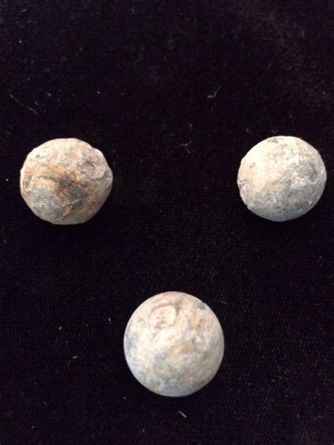 3 REVOLUTIONARY WAR MUSKET BALLS. Guaranteed Authentic!!! Older than ...