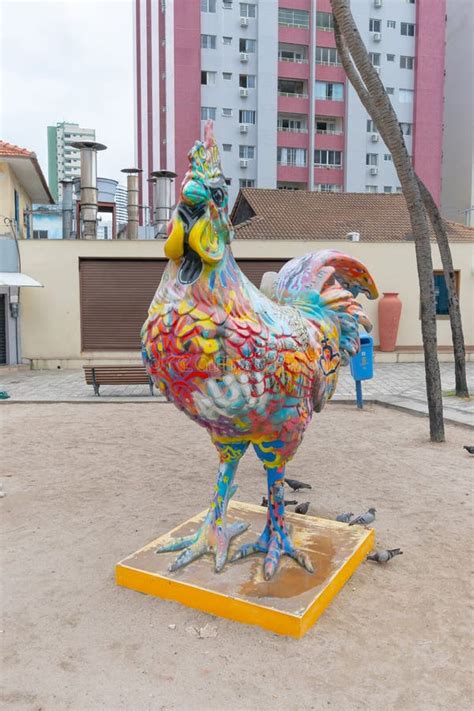 Statue in Honor To the Galo Da Madrugada at Boa Viagem Square Editorial ...