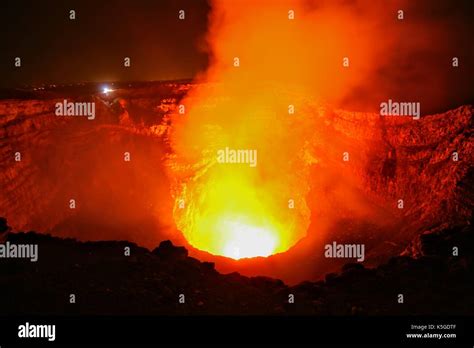 Masaya volcano active lava lake Nicaragua Stock Photo - Alamy