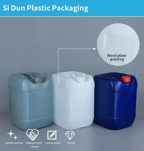 25kg Plastic Drums Food Grade Square Jerrycan Hdpe 25 Litre Chemical ...