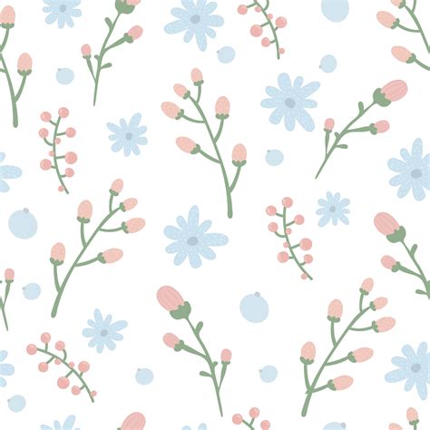 Floral pattern. Pretty flowers on white background. Printing with small ...