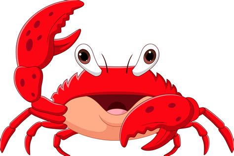 Happy Crab Clipart Silhouette